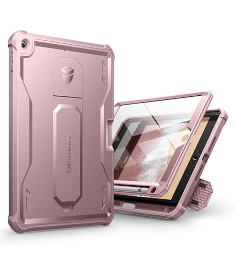 Dexnor Kompatibel mit iPad 5./6. Generation Hülle, 360-Schutz-Ganzkörper-Fall mit Eingebautem Displayschutz-Bumper-Fall Kompatibel mit iPad 9.7" 2018/2017 Schutzhülle - Rosa von Dexnor