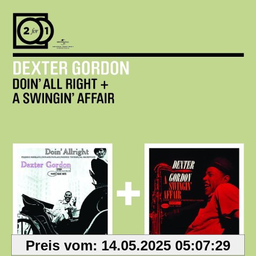 2 for 1: Doin' Allright/a Swingin' Affair von Dexter Gordon