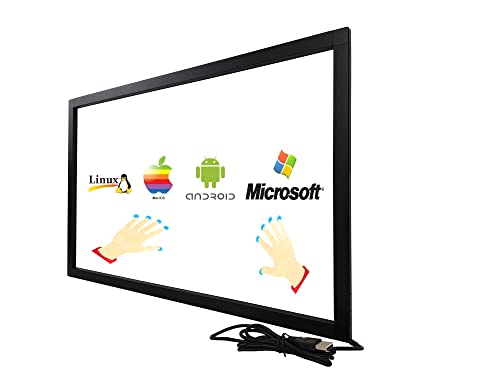 DeYoWo 43 Zoll Infrarot-Touchscreen-Rahmen, IR-Touchscreen-Overlay, Touchscreen-Panel, Freier Treiber von Deyowo