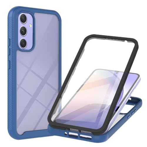 Dfjhure für Samsung Galaxy A54 5G Hülle 360 Grad Schutzhülle Stoßfest Panzerhülle Mit Eingebautem Displayschutz Outdoor Full Case Handyhülle für Samsung Galaxy A54 5G - Blau von Dfjhure