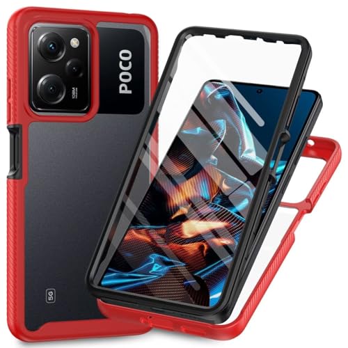 Dfjhure für Xiaomi Redmi Note 12 Pro 5G Hülle 360 Grad Schutzhülle Stoßfest Panzerhülle Mit Eingebautem Displayschutz Outdoor Full Case Handyhülle für Xiaomi Redmi Note 12 Pro 5G - Rot Dfjhure für Xiaomi Redmi Note 12 Pro 5G Hülle 360 Grad Schutzhülle Stoßfest Panzerhülle Mit Eingebautem Displayschutz Outdoor Full Case Handyhülle für Xiaomi Redmi Note 12 Pro 5G - Rot von Dfjhure
