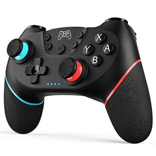 Dhaose Controller for Switch, Wireless Switch Controller with 6-Axis Gyroscope Turbo Function Bluetooth Pro Controller for Switch/Switch Lite von Dhaose