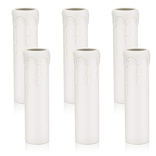 DiCUNO E14 Kerzenhülse 25x100mm, Weiße Kunststoff-Fassunghülse für Kronleuchter, LED-Kerzenlampen, Wandleuchten & Hängelampen, Lampenzubehör, 6er Pack DiCUNO E14 Kerzenhülse 25x100mm, Weiße Kunststoff-Fassunghülse für Kronleuchter, LED-Kerzenlampen, Wandleuchten & Hängelampen, Lampenzubehör, 6er Pack von DiCUNO