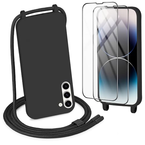 DiDaDi Handykette kompatibel mit Samsung Galaxy S23 Plus Hülle,Necklace Hülle mit Band Handyhülle für zum Umhängen Silikon Case mit Schnur Schutzfolie in Schwarz DiDaDi Handykette kompatibel mit Samsung Galaxy S23 Plus Hülle,Necklace Hülle mit Band Handyhülle für zum Umhängen Silikon Case mit Schnur Schutzfolie in Schwarz von DiDaDi