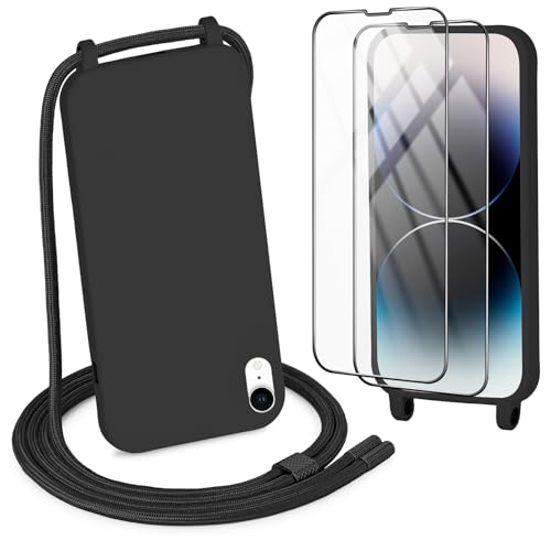DiDaDi Handykette kompatibel mit iPhone XR Hülle,Necklace Hülle mit Band Handyhülle für zum Umhängen Silikon Case mit Schnur Schutzfolie und Kameraschutz in Schwarz DiDaDi Handykette kompatibel mit iPhone XR Hülle,Necklace Hülle mit Band Handyhülle für zum Umhängen Silikon Case mit Schnur Schutzfolie und Kameraschutz in Schwarz von DiDaDi