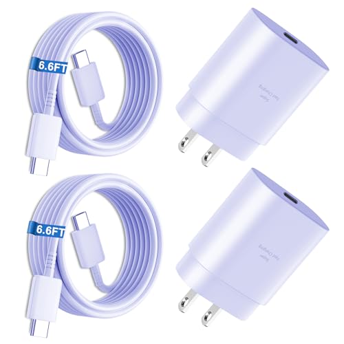25 W Superschnellladegerät, Typ C, 2 Stück, USB-C-Android-Handy-Ladegerät mit 1,8 m langem Kabel für Samsung Galaxy S25/S25 Ultra/S24/S24 Ultra/S24 Plus/S23 Ultra/S23/S23+/S22 Ultra/S22+/S22, Note 10 25 W Superschnellladegerät, Typ C, 2 Stück, USB-C-Android-Handy-Ladegerät mit 1,8 m langem Kabel für Samsung Galaxy S25/S25 Ultra/S24/S24 Ultra/S24 Plus/S23 Ultra/S23/S23+/S22 Ultra/S22+/S22, Note 10 von DiHines
