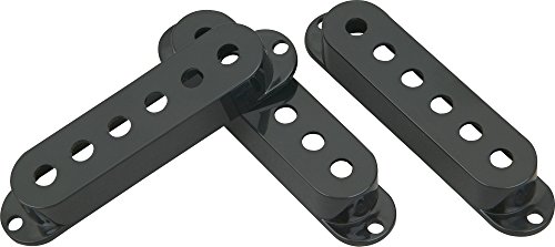 DiMarzio DM 2000BK Vintage Strat Pickup Cover, Abdeckungen für Tonabnehmer, 3er Set, Schwarz von DiMarzio