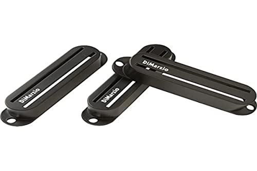 DiMarzio DM 2002BK Fast Track Pickup Covers, Abdeckungen für Tonabnehmer, 3er Set, Schwarz von DiMarzio