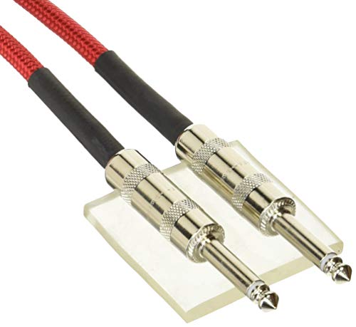 DiMarzio EP 1710SSRD Gitarrenkabel, Instrumentenkabel, Länge 3m, Klinke/Klinke, Rot von DiMarzio