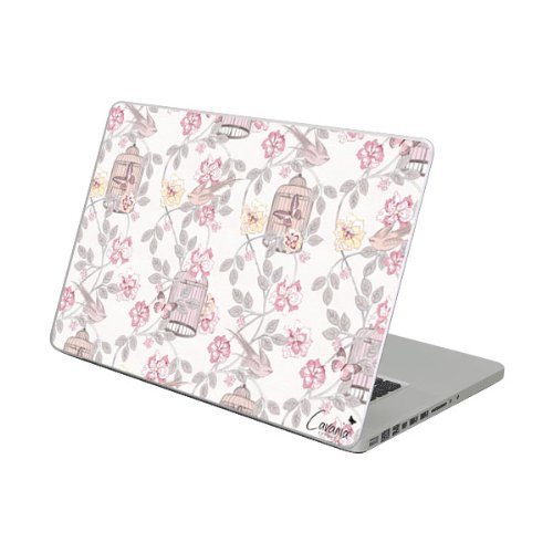 Diabloskinz Schutzfolie aus Vinyl für MacBook Air (selbstklebend, Motiv Country Garden Birdcage, 11 Zoll / 27,9 cm) von Diabloskinz