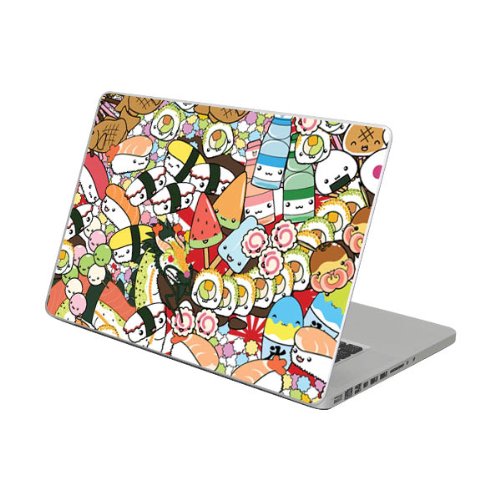 Diabloskinz Schutzfolie aus Vinyl für MacBook Pro (selbstklebend, Motiv Asian Explosion, 15 Zoll / 38,1 cm) von Diabloskinz