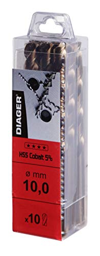 BROCA P/METAL HSS 5% COBALTO 4 MM (10 UD) von Diager