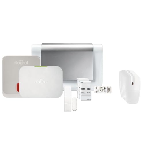 DIAG17CSF Alarmpaket für das vernetzte Haus mit GSM - Haustierfreundlich - Diagral Kit 8 von Diagral