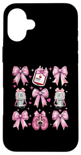 Coquette Bow Dialyse-Techniker Dialyse-Techniker Mädchen Mama Hülle für iPhone 16 Plus Coquette Bow Dialyse-Techniker Dialyse-Techniker Mädchen Mama Hülle für iPhone 16 Plus von Dialysis Nurse Appreciation Nephrology Gifts
