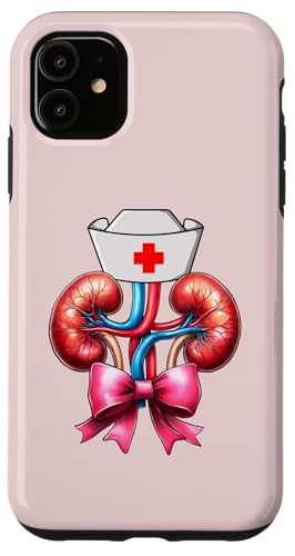 Kokette Bogen Dialyse Krankenschwester Dialyse Techniker Mädchen Mama Hülle für iPhone 11 von Dialysis Nurse Appreciation Nephrology Gifts