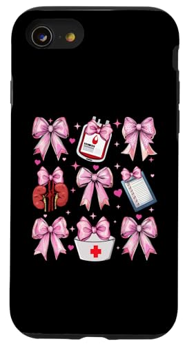 Kokette Bogen Dialyse Krankenschwester Dialyse Techniker Mädchen Mama Hülle für iPhone SE (2020) / 7 / 8 von Dialysis Nurse Appreciation Nephrology Gifts