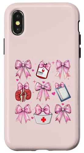 Kokette Bogen Dialyse Krankenschwester Dialyse Techniker Mädchen Mama Hülle für iPhone X/XS Kokette Bogen Dialyse Krankenschwester Dialyse Techniker Mädchen Mama Hülle für iPhone X/XS von Dialysis Nurse Appreciation Nephrology Gifts