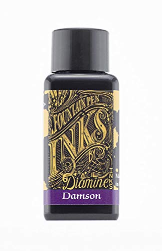 Diamine 30 ml Bottle Fountain Pen Ink, Damson by Diamine von Diamine