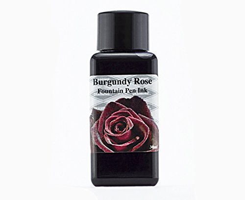 Diamine 30ml Flower Collection Füllfederhalter Tinte Flasche–Burgund Rose von Diamine