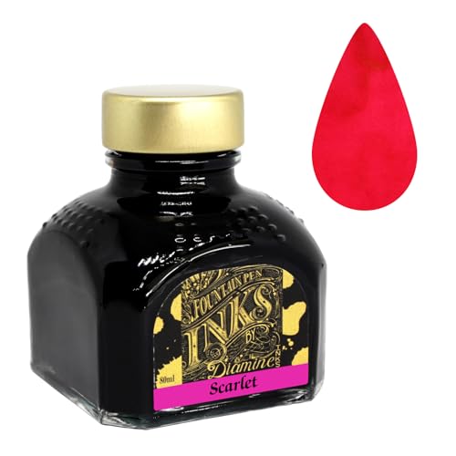 Diamine Füllfederhalter-Tinte, 80 ml, Türkis scharlachrot von Diamine