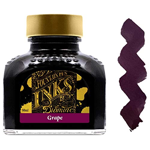 Diamine Ink,Grape,Violett,Lila,Viola Tinte im Tintenglas,80 ml von Diamine