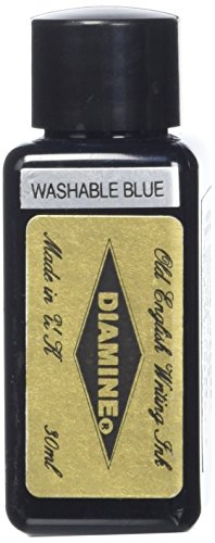 Diamine Ink,Washable Blue,blau,Tinte für Füllfederhalter,30 ml von Diamine