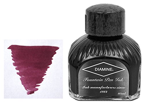 Diamine Ink Merlot,Violett,Lila Tinte,Schreibtinte im Tintenglas,80 ml von Diamine