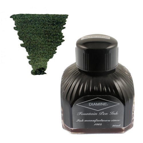 Diamine Ink Salamander,Grün Tinte,Schreibtinte im Tintenglas,80 ml von Diamine