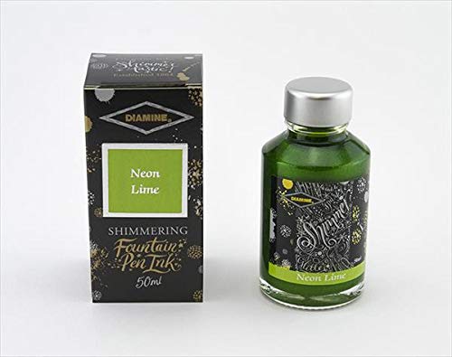 Diamine Neue 50ml abgefüllte Schimmertinte (Neon Lime) von Diamine