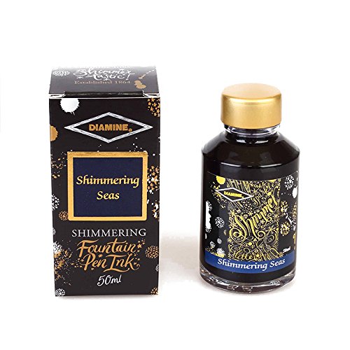 Diamine - Schimmernde Füllhalter-Tinte, Shimmering Seas 50ml von Diamine