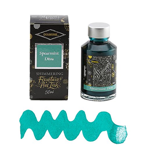 Diamine - Schimmernde Füllhalter-Tinte, Spearmint Diva 50ml von Diamine