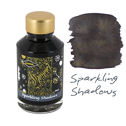 Diamine Shimmer Ink,Sparkling Shadows,Tinte,Schreibtinte im Tintenglas,50 ml von Diamine