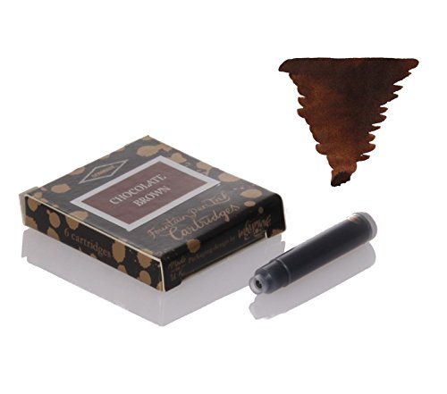 Diamine - Standard Tintenpatronen, Chocolate Brown 6 Stück von Diamine