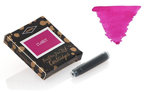 Diamine - Standard Tintenpatronen, Claret 6 Stück von Diamine