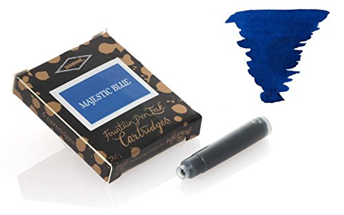 Diamine - Standard Tintenpatronen, Majestic Blue 6 Stück von Diamine