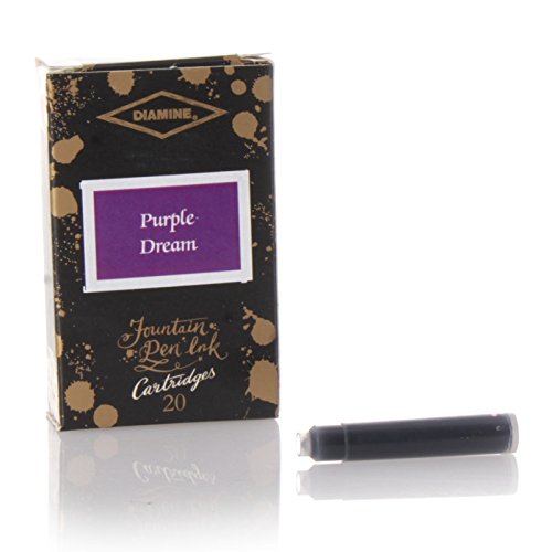 Diamine - Standard Tintenpatronen, Purple Dream, 20 Stück von Diamine