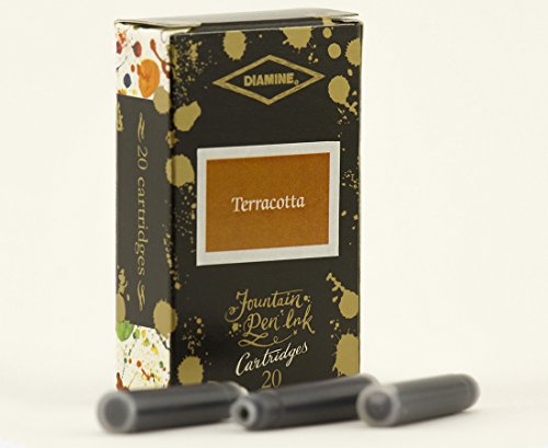 Diamine - Standard Tintenpatronen, Terracotta, 20 Stück von Diamine