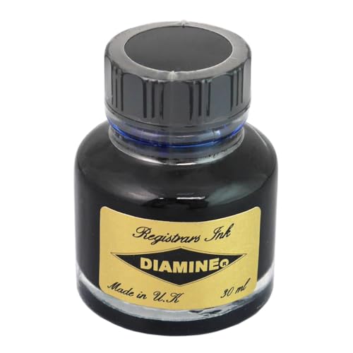 Diamine Tintenfass Registrar's, 30 ml, Blau/Schwarz von Diamine