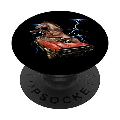 American Muscle Cars - Thunderstorm Car - Auto Mechanic Gift - PopSockets Ausziehbarer Sockel und Griff für Smartphones und Tablets von Diamond Deals LLC