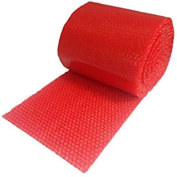 Diamond Packaging Luftpolsterfolie, antistatisch, 300 mm x 10 m, Rot Ideal für körperlichen Schutz während des Transports durch Elektrostatische von Diamond Packaging