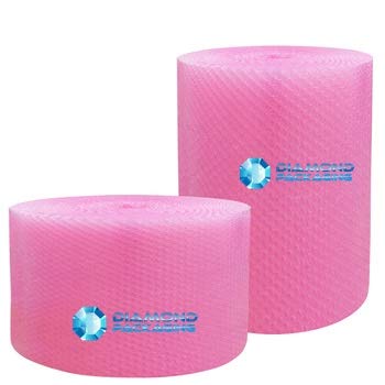 Diamond Packaging Luftpolsterfolie, antistatisch, 500 mm x 10 m, Pink Ideal für körperlichen Schutz während des Transports durch Elektrostatische von Diamond Packaging