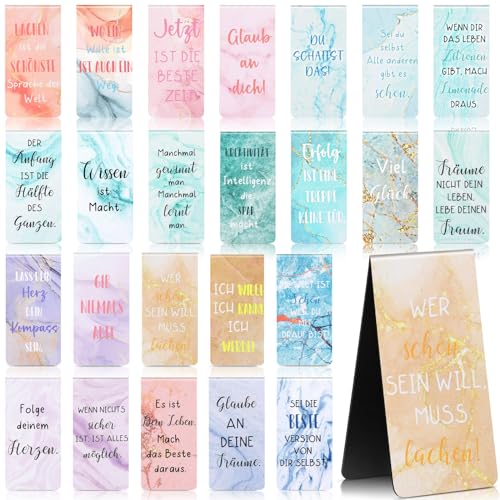 Dianelhall 24 Inspirierende Magnetische Lesezeichen Ermutigende Sprüche Magnetisch Lesezeichen Magnet Motivation Lesezeichen Clip Geschenke für Lehrer Studenten Buchliebhaber Schüler Freund (Bunt) von Dianelhall