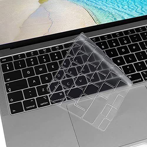 Amazon Marke - Diaryan Ultra Dünn Tastaturschutz Kompatibel für 2021 2020 M1 MacBook Air 13 Zoll ( A2337 A2179 ) mit Retina Display & Touch ID,Transparent Keyboard Cover, QWERTZ EU-Layout, TPU Klar von Diaryan