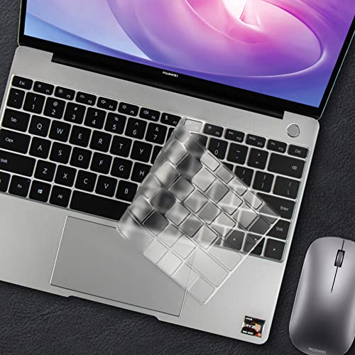 Amazon Marke Diaryan Ultra Dünn Tastaturschutz Kompatibel für 2022 M2 MacBook Air 13.6 Zoll (A2681)/ 2021-2023 M1 M2 MacBook Pro 14 (A2442 A2779) / MacBook Pro 16 (A2485 A2780) M1,EU-Layout,TPU Klar von Diaryan