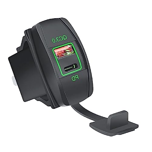Bootsform Auto Adapter Mit QC3.0 PD Port Schnellladung Motorräder Fahrzeug Mit Doppel Port Telefon Kunststoff von Diarypiece