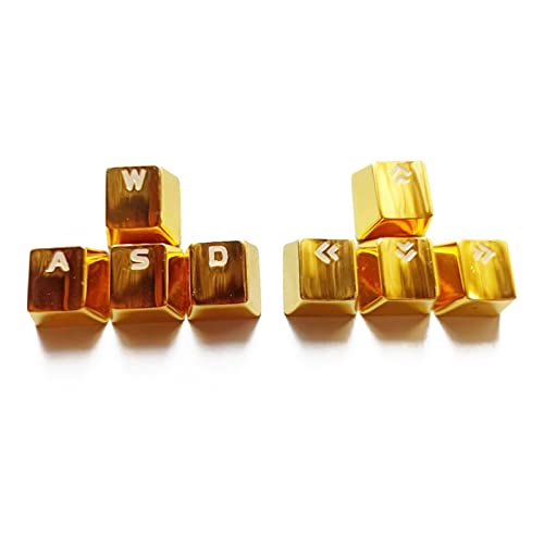 Diarypiece 8-teiliges WASD Tastenkappen Set Für Mechanische Tastaturen Aus Zinklegierung Professioneller Ersatz Tastenkappe Mit Pfeilen Mit Hintergrundbeleuchtung von Diarypiece