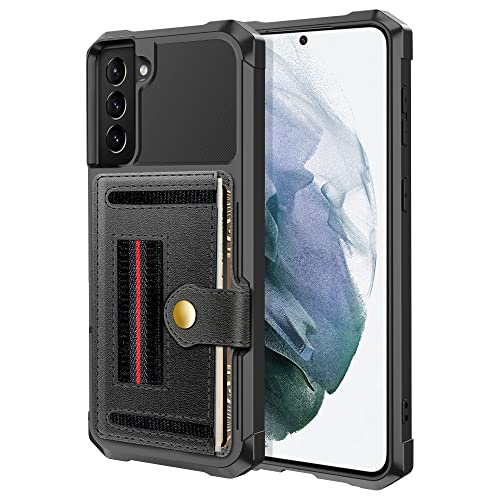 Dibosom Klapphülle für Samsung Galaxy S21 Plus S21+ 5G mit Handy-Griffband, Geldbörse, Kartenhalter, Ständer, Zubehör, Handyhülle für S21+5G, S21plus 21S+S 21 21+G5, Damen und Herren, Schwarz Dibosom Klapphülle für Samsung Galaxy S21 Plus S21+ 5G mit Handy-Griffband, Geldbörse, Kartenhalter, Ständer, Zubehör, Handyhülle für S21+5G, S21plus 21S+S 21 21+G5, Damen und Herren, Schwarz von Dibosom