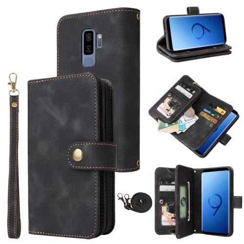 Dibosom Kompatibel mit Samsung Galaxy S9 Plus, Brieftaschen-Hülle mit Crossbody-Gurt, multifunktional, Flip-Kreditkartenhalter, Umhängeband, Handy-Abdeckung für S9+, 9S, 9+, S, 9, 9Plus, S9Plus, Dibosom Kompatibel mit Samsung Galaxy S9 Plus, Brieftaschen-Hülle mit Crossbody-Gurt, multifunktional, Flip-Kreditkartenhalter, Umhängeband, Handy-Abdeckung für S9+, 9S, 9+, S, 9, 9Plus, S9Plus, von Dibosom