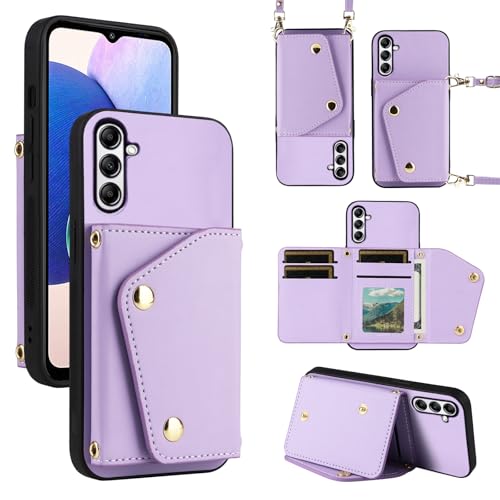 Dibosom Luxuriöse Brieftaschen-Schutzhülle für Samsung Galaxy S25 Plus S25+ 5G, mit dünner, schlanker Klapptasche und Schultergurt, Kreditkartenfach, Ständer, Handyhülle, für S25Plus 25S + S 25 25+ Dibosom Luxuriöse Brieftaschen-Schutzhülle für Samsung Galaxy S25 Plus S25+ 5G, mit dünner, schlanker Klapptasche und Schultergurt, Kreditkartenfach, Ständer, Handyhülle, für S25Plus 25S + S 25 25+ von Dibosom