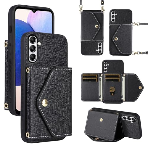 Dibosom Minimalistische Brieftaschen-Schutzhülle für Samsung Galaxy S25 5G mit Schultergurt, dünne, schlanke Klapp-Geldbörse, PU-Leder, Kreditkartenfächer, Ständer, Zubehör, Handyhülle, für S 25, 25S Dibosom Minimalistische Brieftaschen-Schutzhülle für Samsung Galaxy S25 5G mit Schultergurt, dünne, schlanke Klapp-Geldbörse, PU-Leder, Kreditkartenfächer, Ständer, Zubehör, Handyhülle, für S 25, 25S von Dibosom
